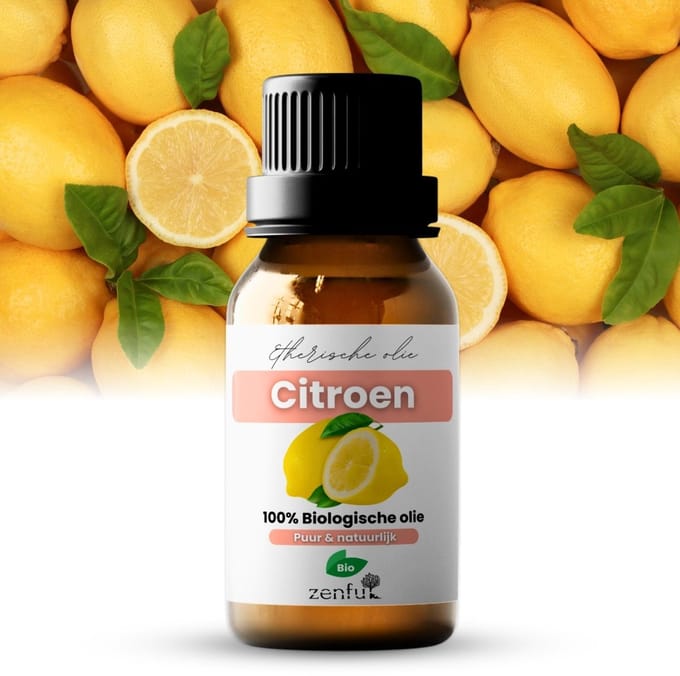 Citroen olie - 100% Puur & Bio - Etherische olie - Lemon - Muggen - Natuurlijk - 10 ml