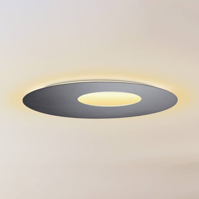Escale Blade Open LED wandlamp antraciet Ø 59cm