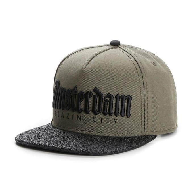 AMSTERDAM CAP Volwassen Hip Hop Mode Platte Rand Hoed Reizen School Baseballpet gray