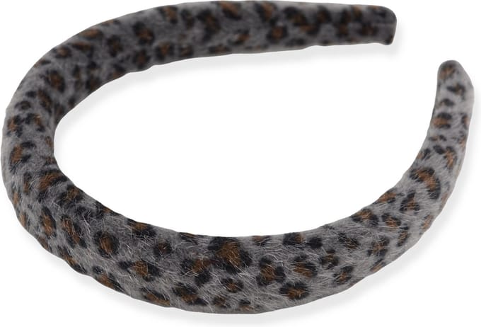 Furry Luipaard Haarband/Diadeem - Grijs | Polyester | Fashion Favorite