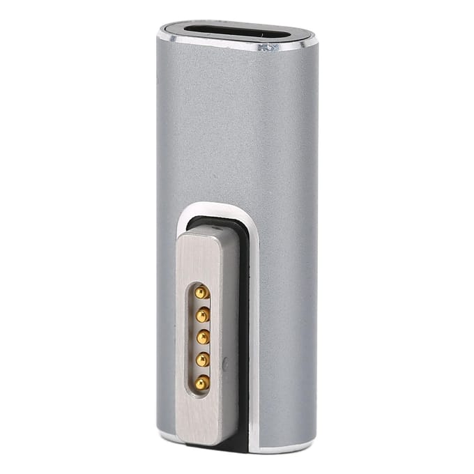 Adaptateur Type C vers Magnétique T Tip 5A PD Charge Rapide Interface à Aspiration Magnétique USB C vers Magnétique