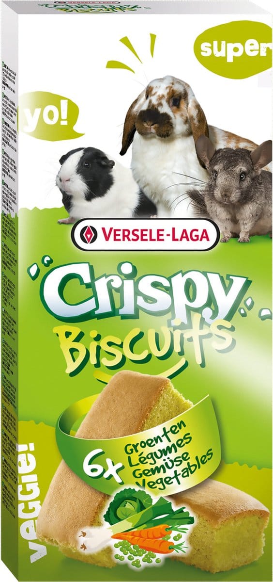 Versele-Laga Crispy Biscuit Knaagdier A 6 - Konijnensnack - Groente 70 g