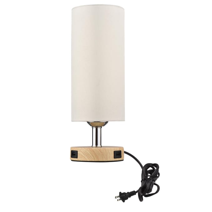 Tafellamp met aanraakbediening en bureaulamp met E26 LED-lamp Warm wit licht Moderne tafellamp US Plug beige