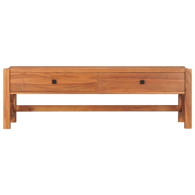 vidaXL - Tv-meubel - 140x40x45 - cm - teakhout