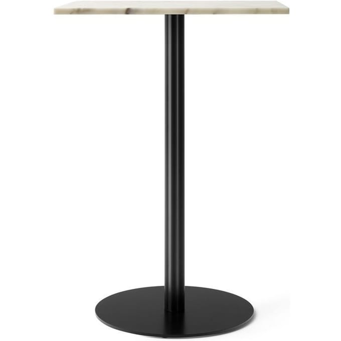 Audo - Harbour Column Counter/Bar Table 60x70cm - Off White Marble - 72,4cm - wit