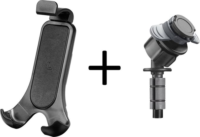 Optiline® Titan Opti balhoofd Stem bevestiging met universele telefoonhouder motor