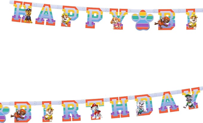 RIETHMULLER - Papieren slinger PAW Patrol 180 x 15 cm