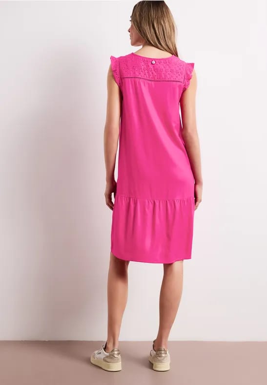Knielange jurk met Shiffley-details