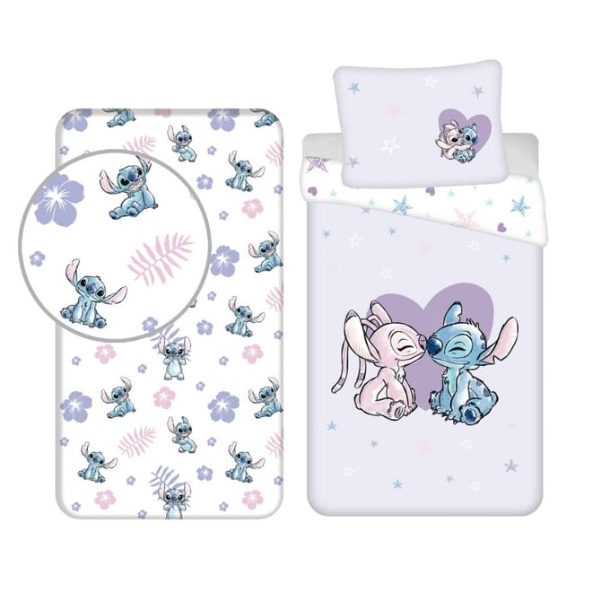 Lilo & Stitch Dekbedset - Dekbedovertrek - Hoeslaken - Kussensloop