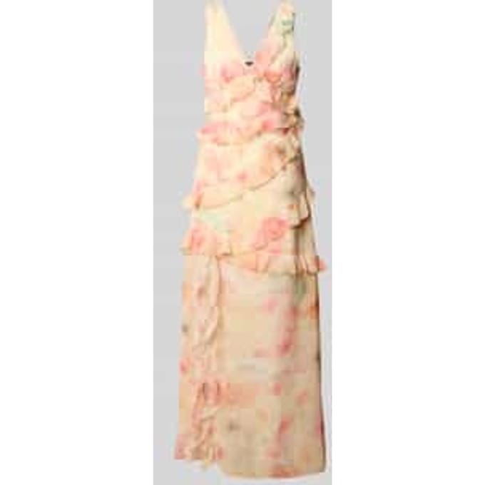 maxi-jurk met ruches