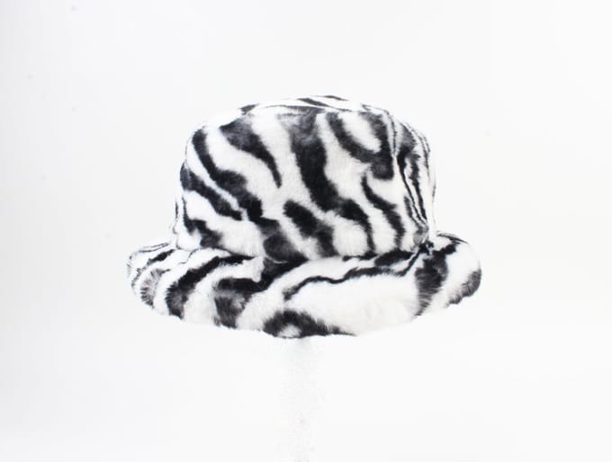 Damesmuts Merin – Zebraprint - Ø 30cm  – Zwart/wit maat S