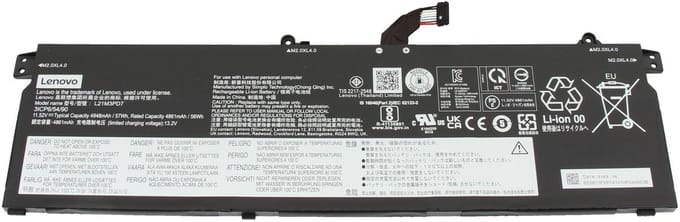 Lenovo 5B11F09738 Batterij - 57Wh - 4 cellen