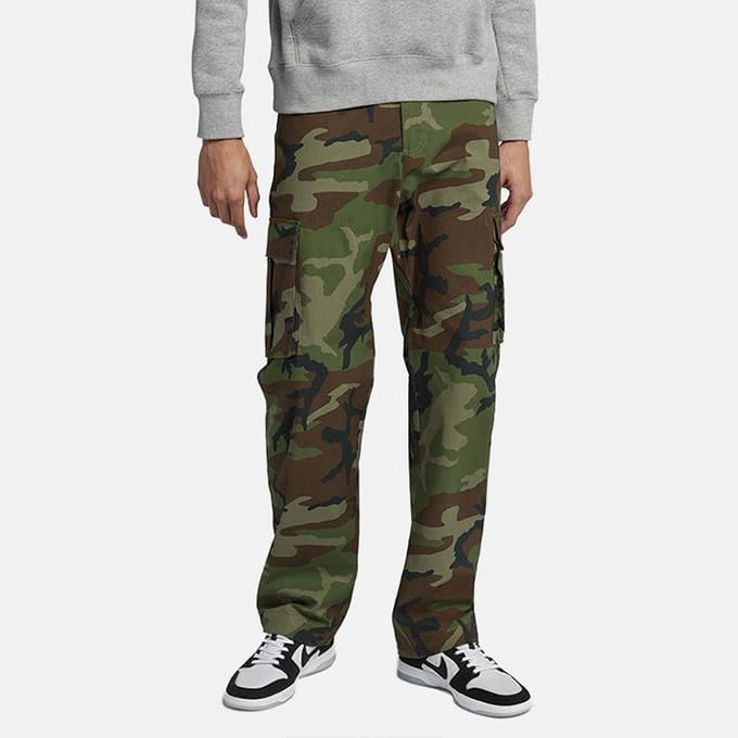 Nike SB Flex Cargo Broek Heren Onderkleding Camouflage 885864-222 XL gray