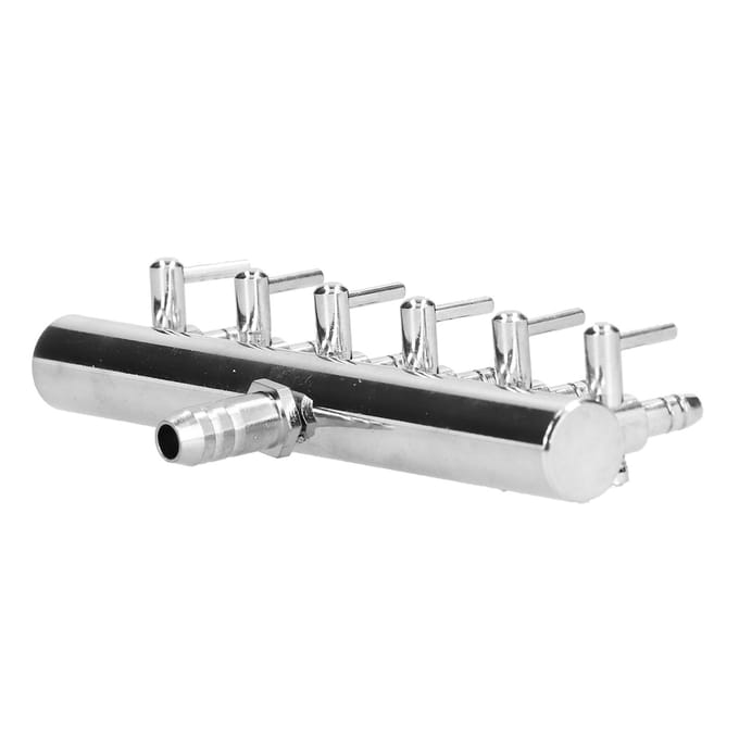 Verdelerventiel Aquarium Aquarium Zuurstofpijp Kooldioxide Afstelknop RVS white