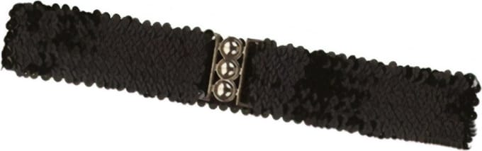 Rubie's Riem Met Pailletten Dames 60 Cm Zwart