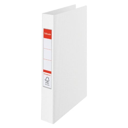 Esselte Vivida Kunststof 4-Rings Ringband voor 190 A4 Vel - Rugbreedte van 42mm - Wit
