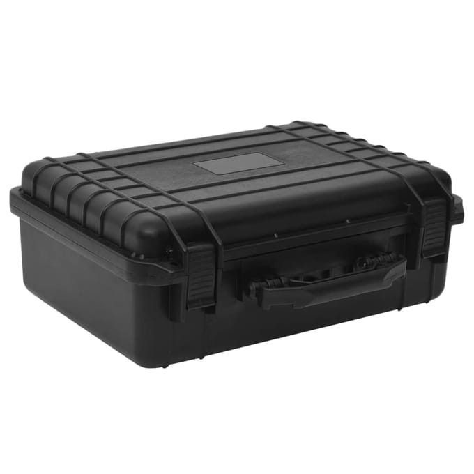 vidaXL - Flightcase - draagbaar - 47x36x18 - cm - PP - zwart