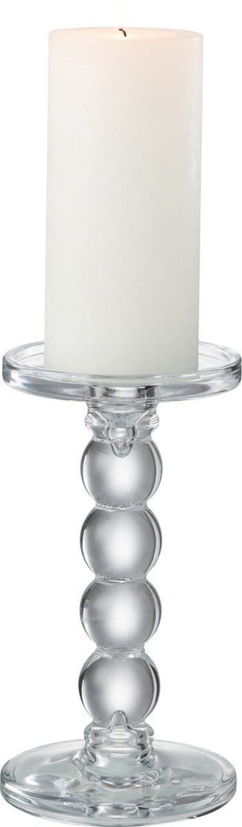 J-Line kaarshouder Drupels - glas - transparant - medium