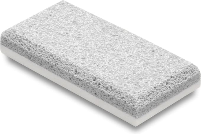 Rojafit Premium Eeltsteen - Siliglass - Duo - Grof & Fijn - Grijs/Wit - Afm. 10 x 5 x 2 cm.