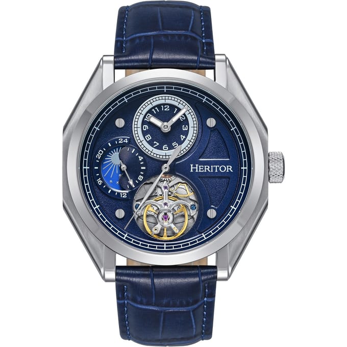 Heritor Automatic Antoni Horloge met Leren Band