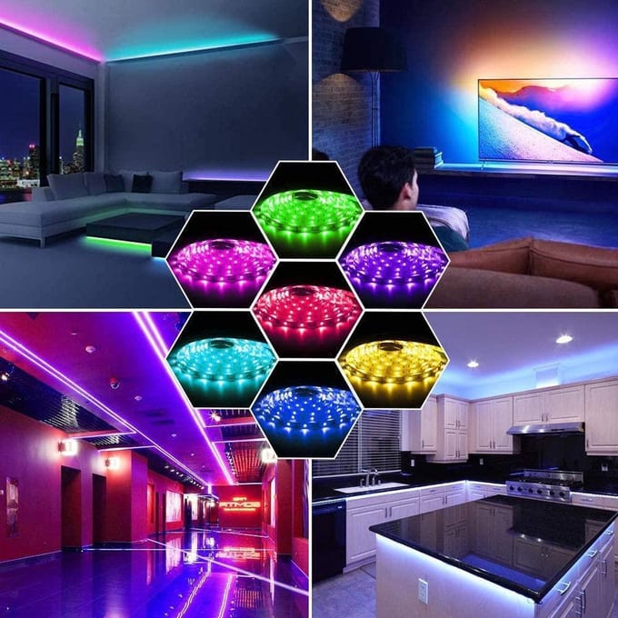 2,5 meter RGB led strip waterproof - IP65 - 30Leds/m - 12V