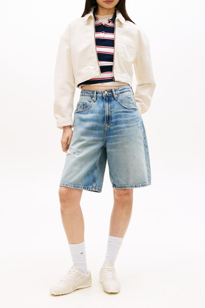 Tommy Hilfiger Blouson Denim White Größe: S | Jeansjacken Outlet | Damen | Blau