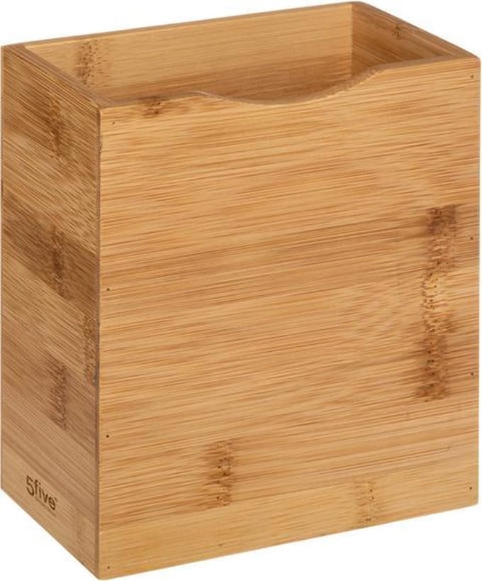 5Five Magnetische bamboe bakjes buitenzijde koelkast - B-07-4-DHout