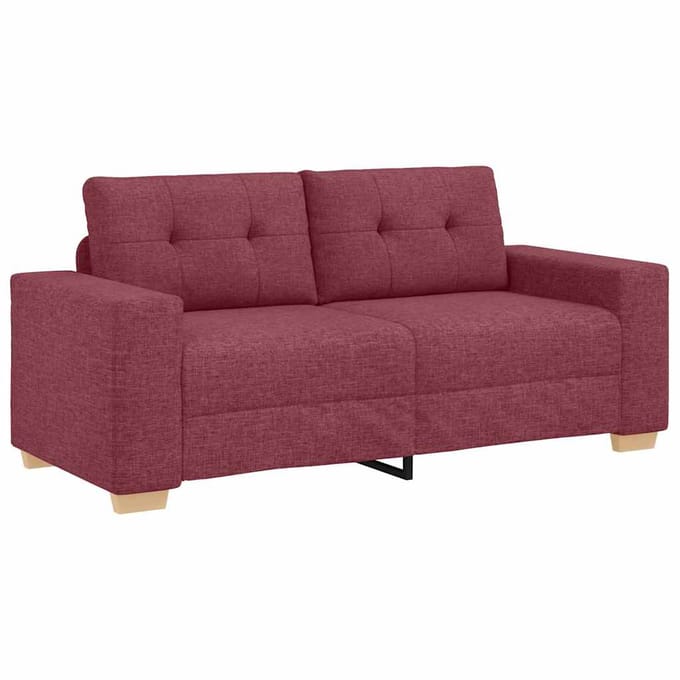 vidaXL - Loveseat - Bank - Wijnrood - 180x77x82 - cm - Stof