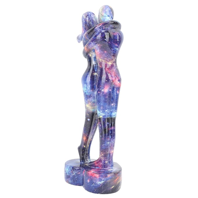 Hars Liefdesbeeld Exquise Elegant Romantisch Duurzaam Bureau Koppelfiguur voor Thuis Kantoor gray