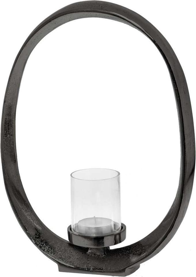 Riverdale - Kandelaar Lily - H44cm - zwart Zwart