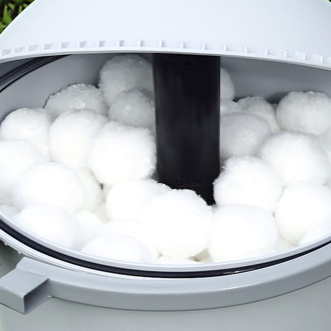 Monzana Zandfilterpomp Filterballen - 1400g 50 mm - Wit