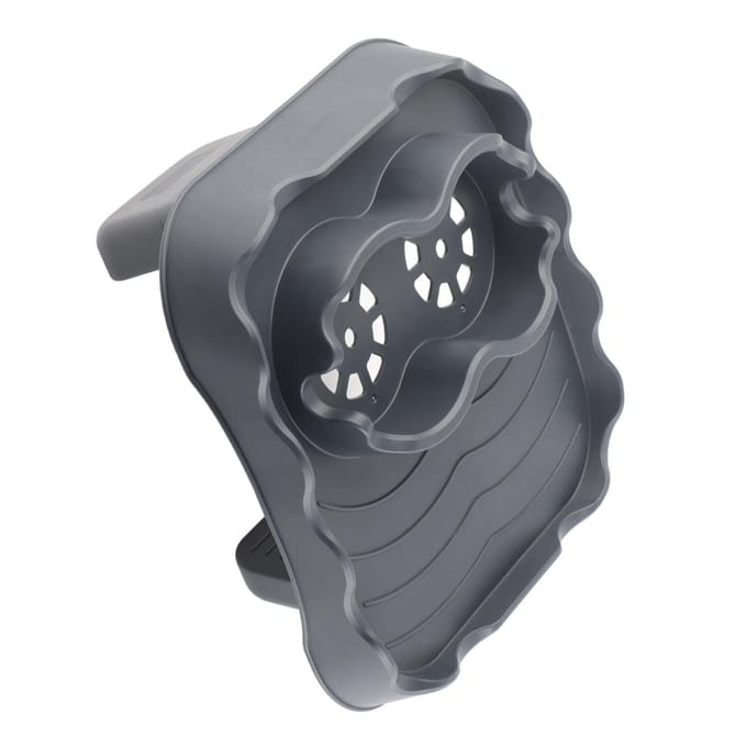 Hottub Tafelblad met Afvoergaten Antislip Verstelbare Hottub Bijzettafel voor Zwembaden SPA grijs