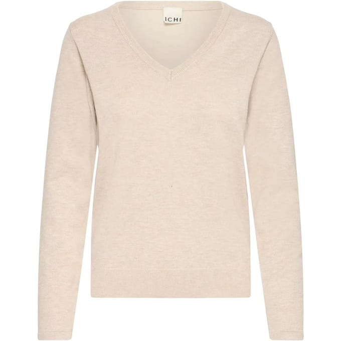 ICHI - IHLULS V-NECK LS - Dames - Gebreide truien