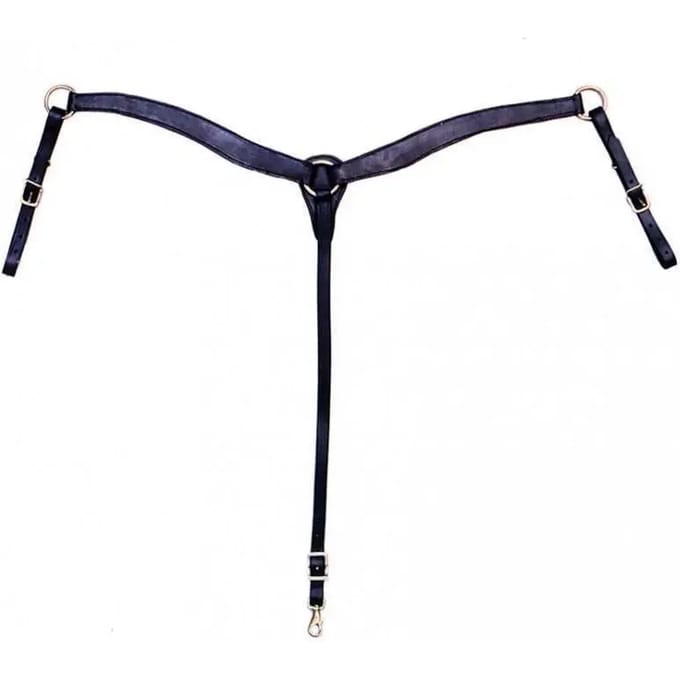 Jachthalsband van glad leer voor paarden Tattini Western