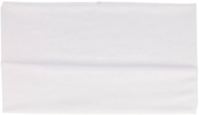 Haarsoires Haarband Stof 11cm - Basic - Wit - Comfortabel & Elastisch – Voor Sport of Dagelijks Gebruik
