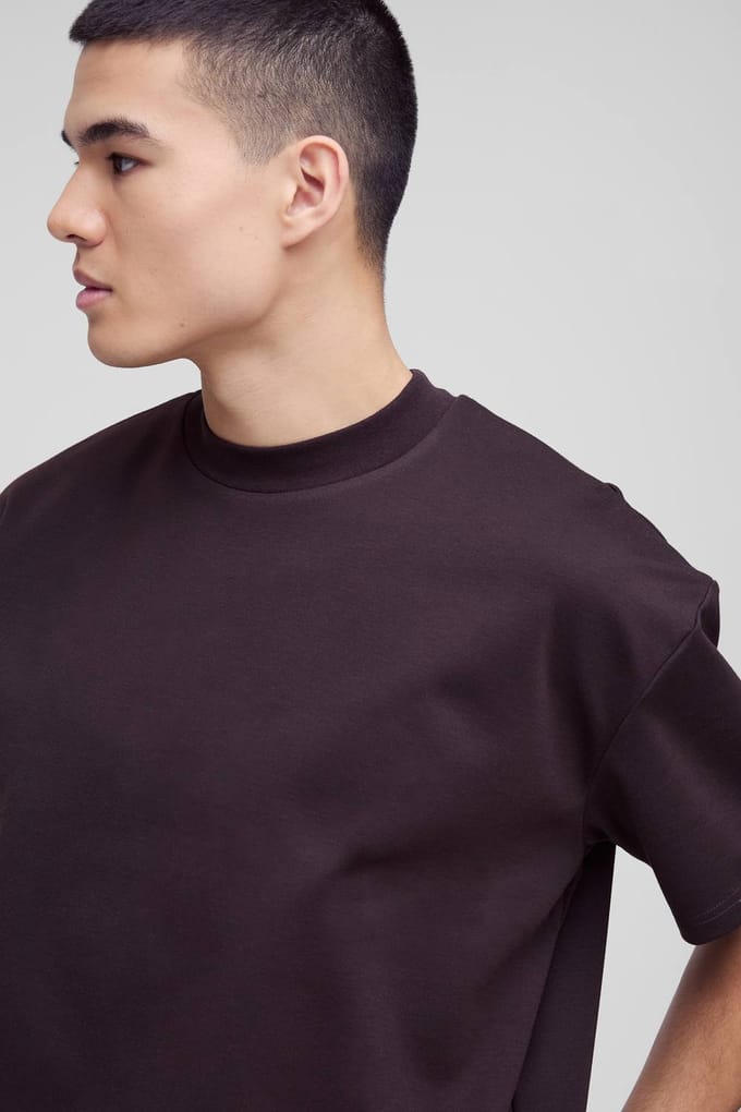 Oversized Premium Super Heavyweight T-shirt | Chocolate | Size Medium