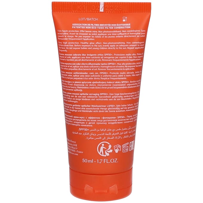 SVR Sun Secure Blur Teinte Tinted Mousse Cream SPF50+ 50 Crème