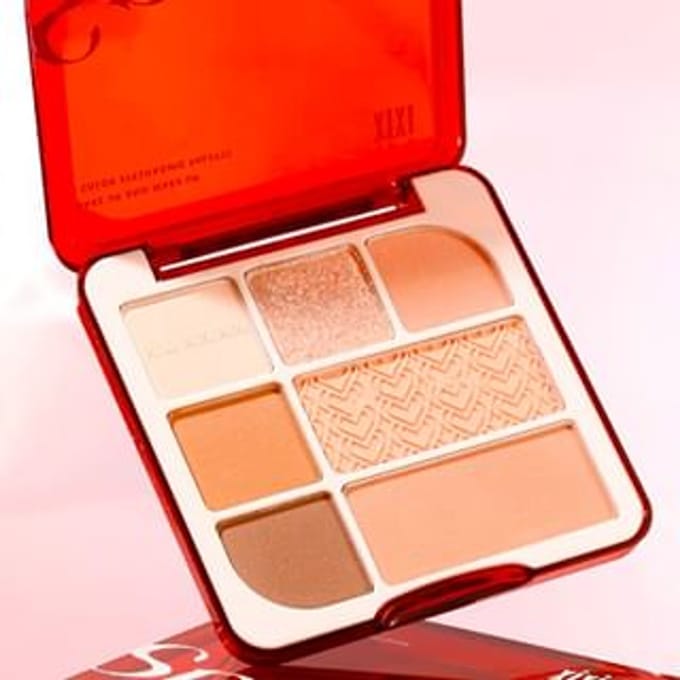 xixi - Bonlo Red Seven Color Eyeshadow - Peach #S1 - 10.7g
