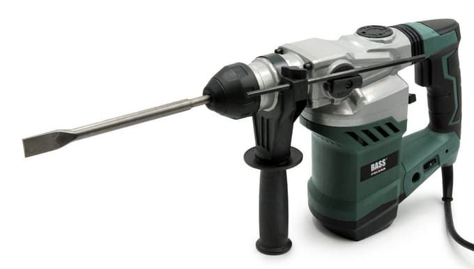 Slaghamer met SDS PLUS boren en beitels, 2200 W