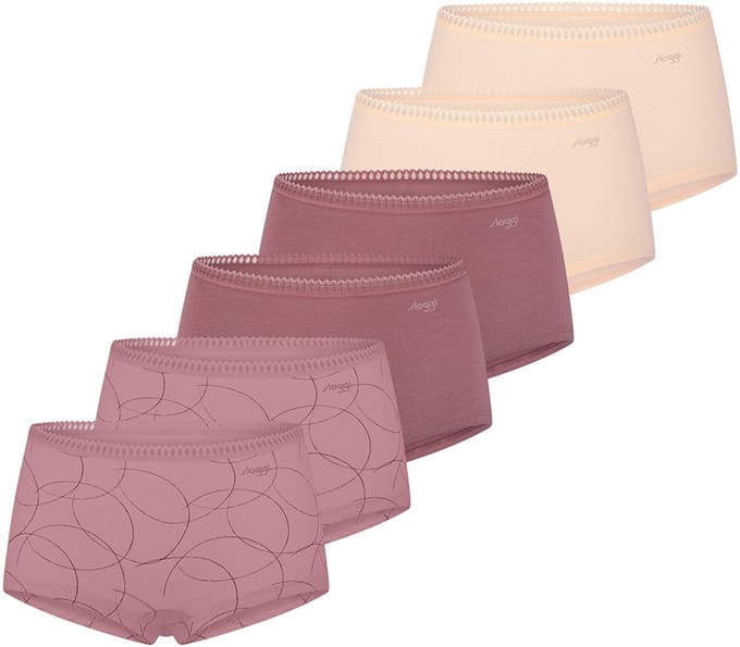sloggi Dames shorts slip 6 pack GO Crush