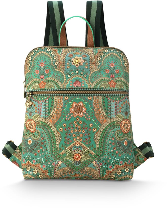 Pip Studio - Finlee Rugzak Dames - Rugtas - Jabali - Groen - 28x11x36cm