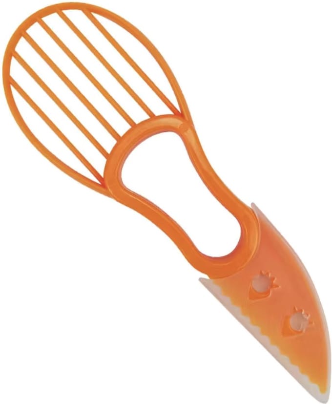 Avocado snijder 3 in 1 oranje
