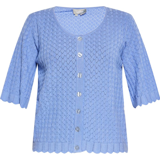 usha Vest Dames duifblauw