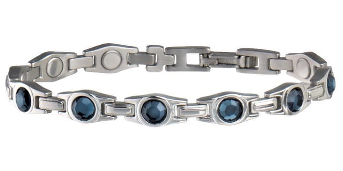 Magneet Armband Lady Blue Gem - M