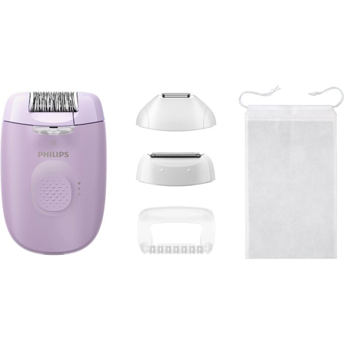 Philips Satinelle Serie - Epilator - Massagefunctie - 2 Snelheden - Voedingskabel
