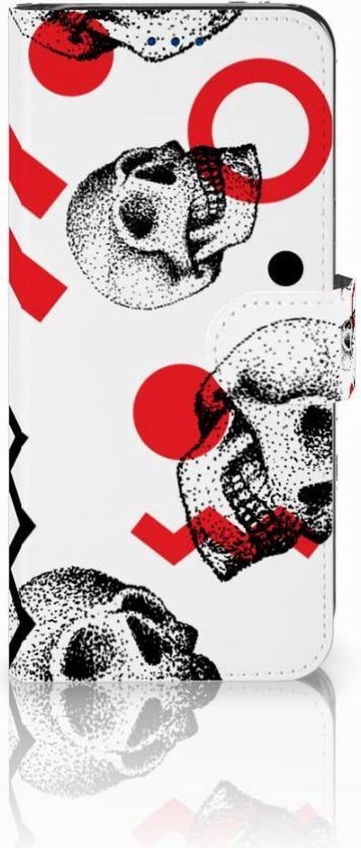 Telefoonhoesje met Naam Samsung Galaxy S8 Skull Red