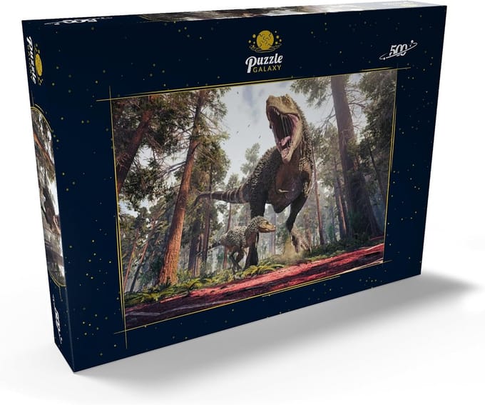 Legpuzzel Tyrannosaurus Rex - Dinosaurus Puzzel - Ontspanning Thuis - Premium Kwaliteit Karton - 500 Stukjes - Multicolor