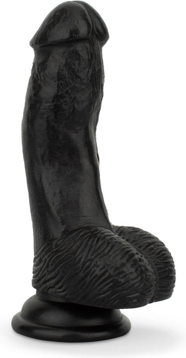 Dildo met ballen 12 cm - Zwart