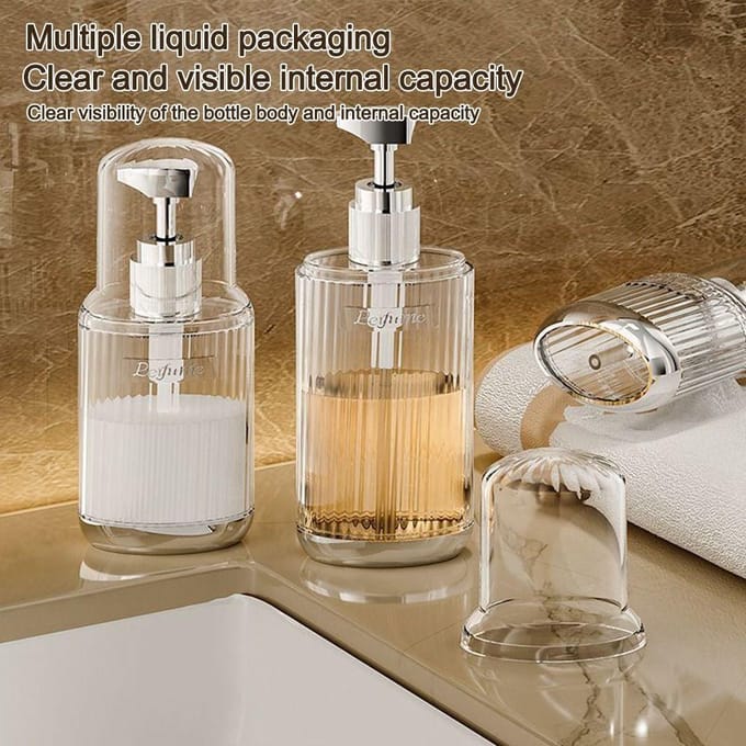 Draagbare 60/90/120ml Pompfles Transparante Herbruikbare Zeepdispenser Dispenserfles voor Lotion Shampoo Douchegel white