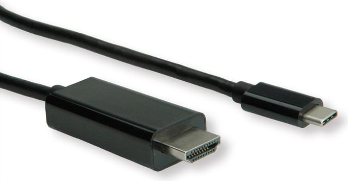 ROLINE USB type C - HDMI adapterkabel, M/M, 3 m